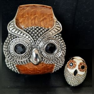 🌟 Owl Bracelet and Ring Lot